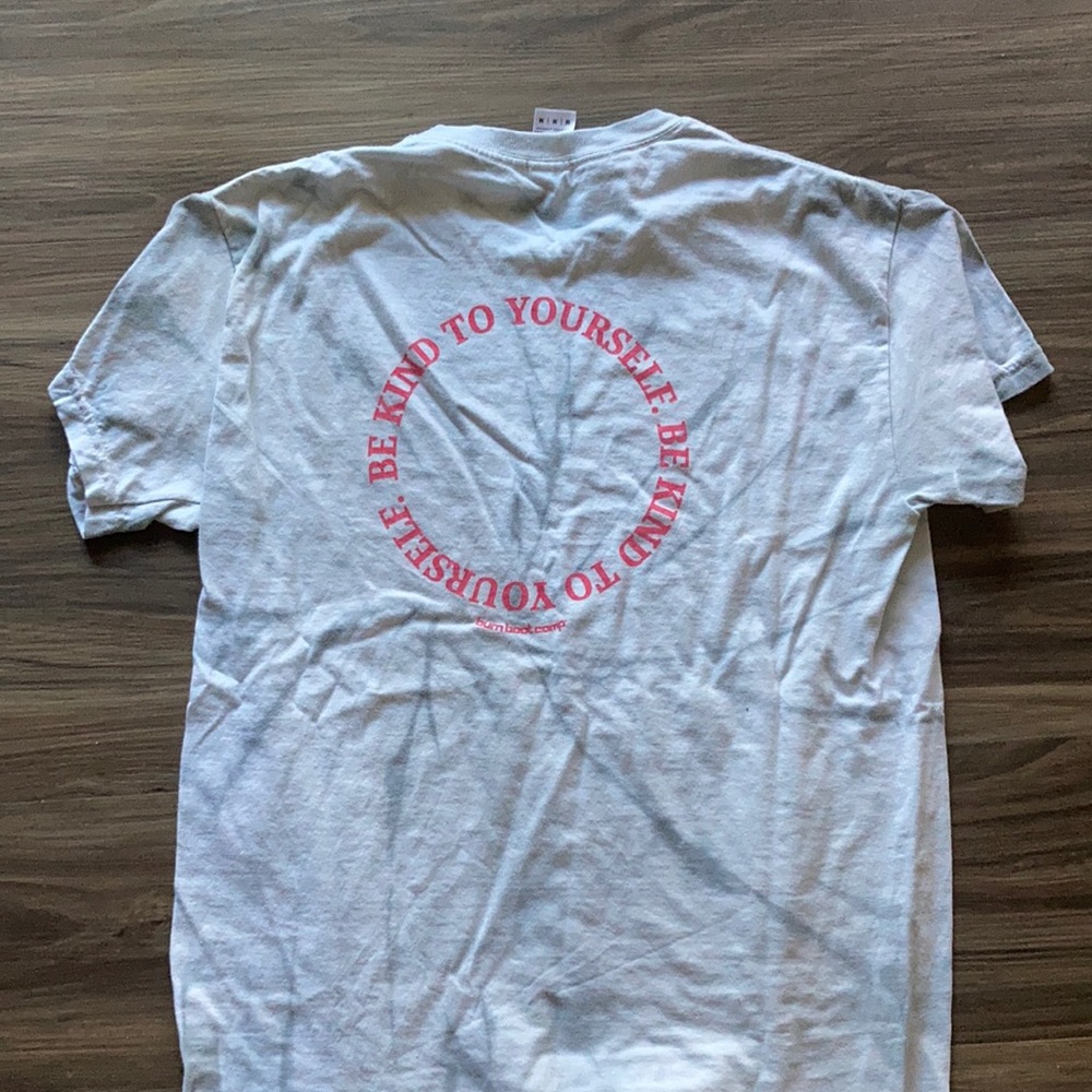 Grey burn boot camp shirt